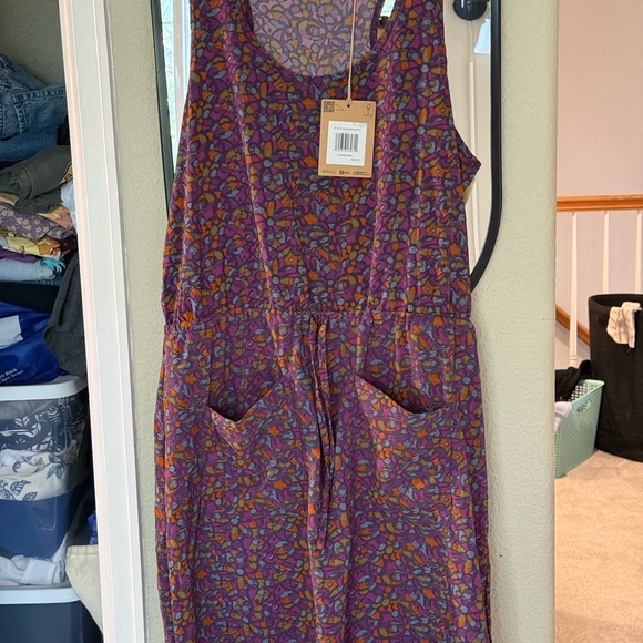 Toad&Co Purple and Gold Patterned Dress - Picture 1 of 5